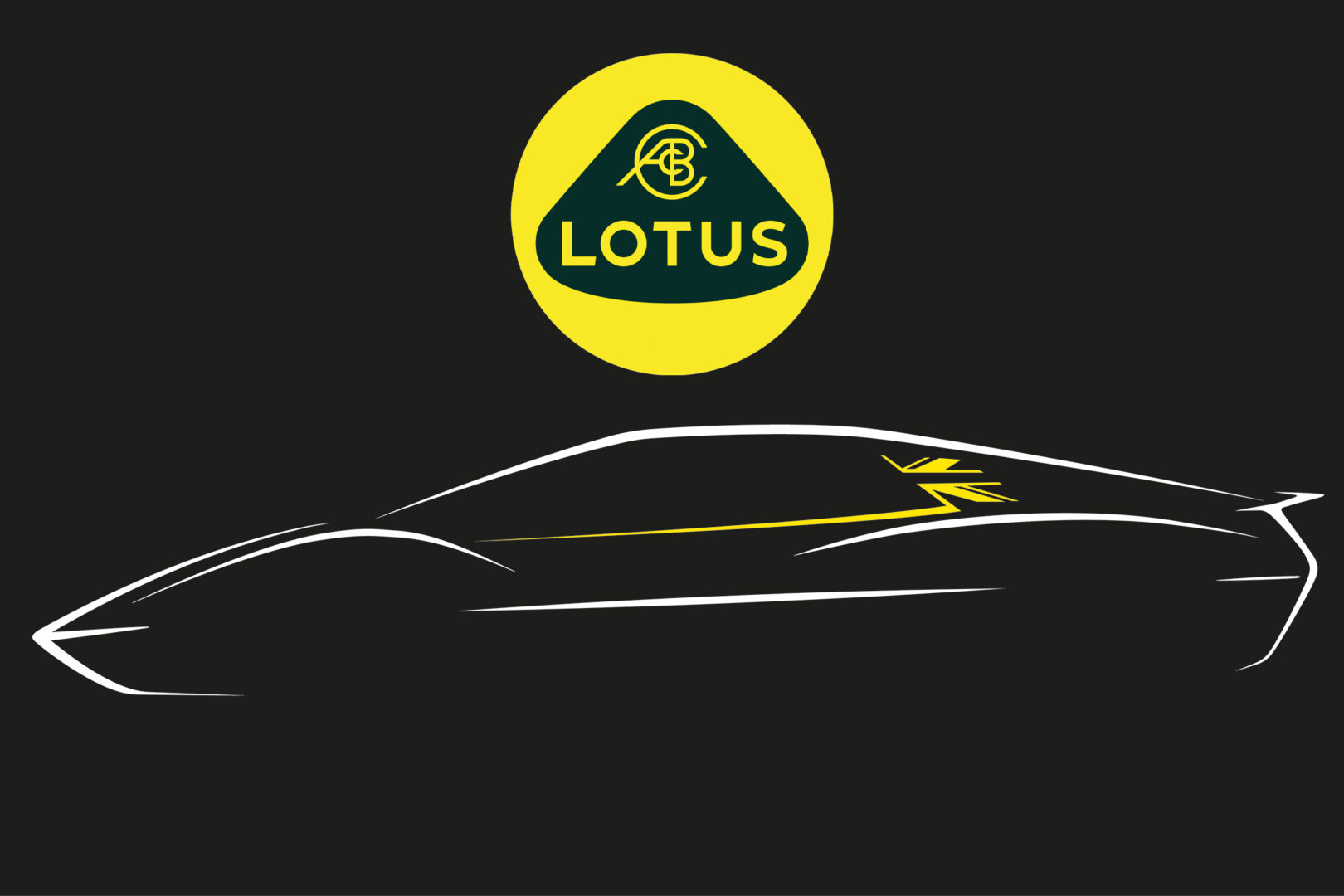Lotus ev sportscar graphic