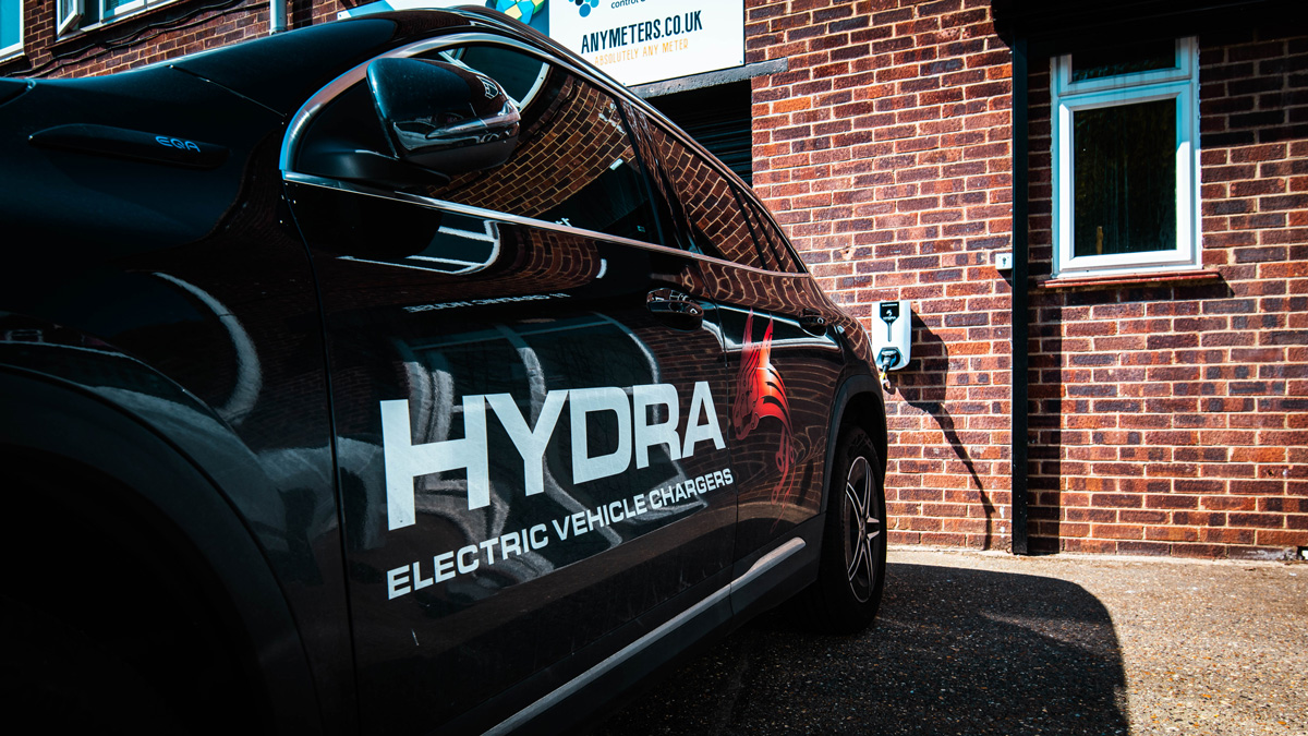 Hydra Zodiac charging Hydra branded car