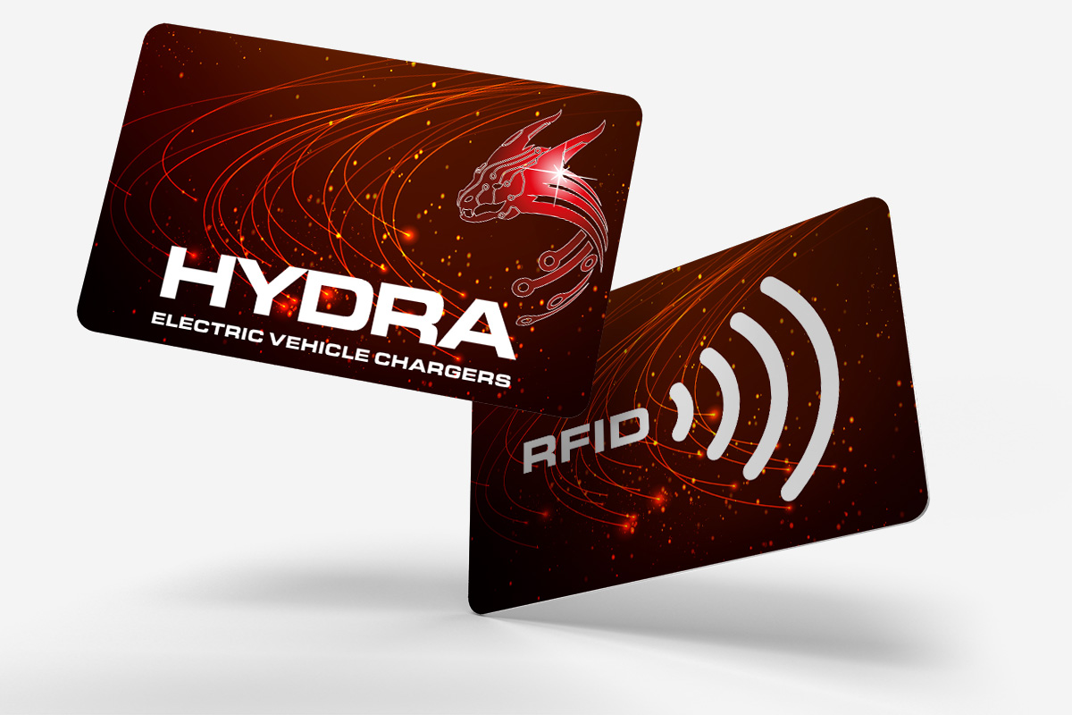 Hydra branded RFID cards