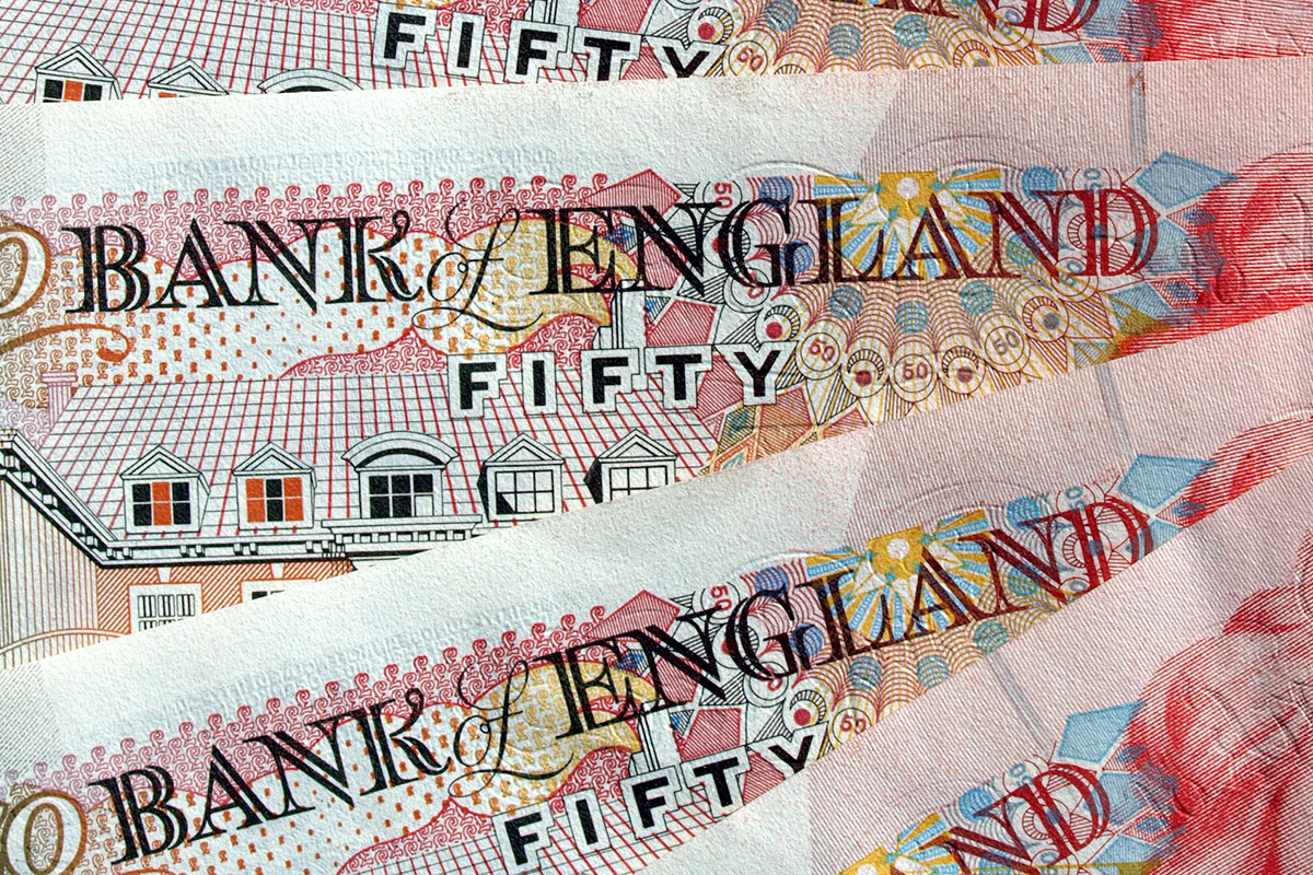 fifty pound notes