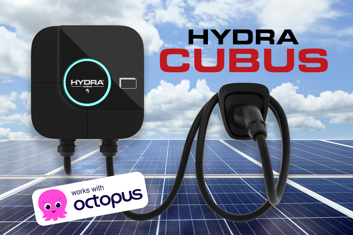 Hydra Cubus with solar panel background with works with octopus icon