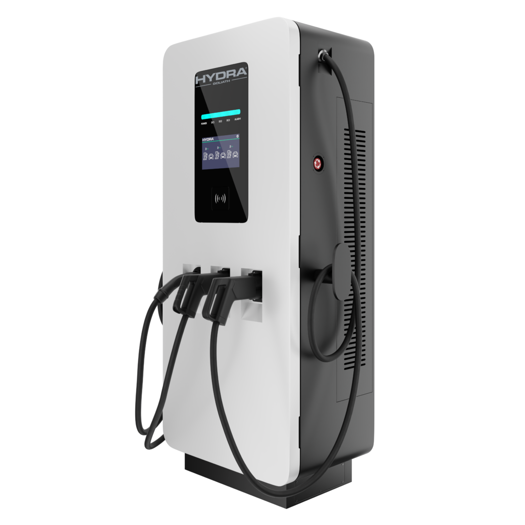 Hydra Goliath Triple DC EV Charger side right and front