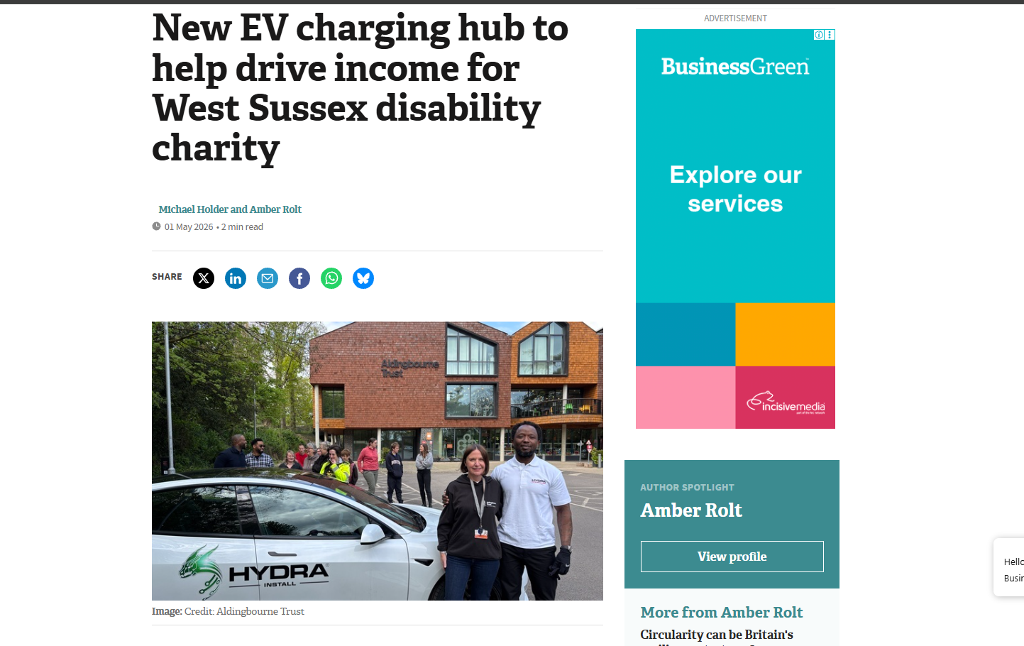 BusinessGreen article