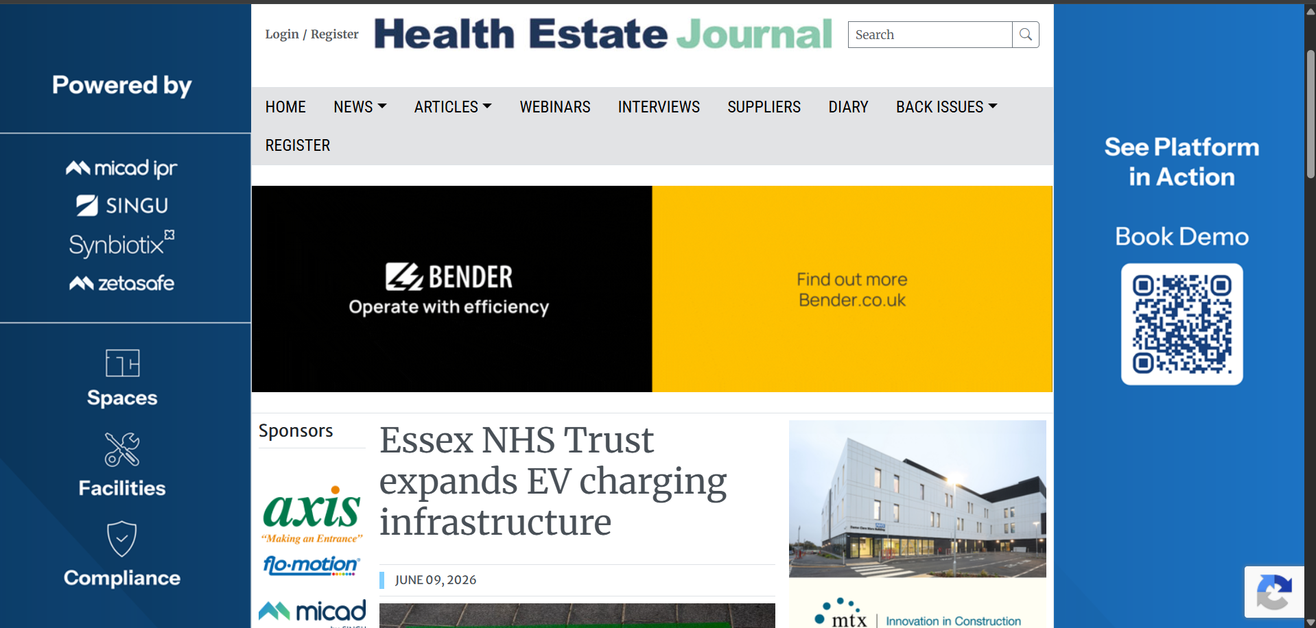 Health Estate Journal article