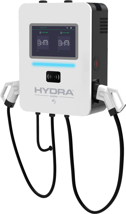 Hydra Dion DC EV Charger Front and Side View